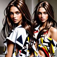 real model brown hair
