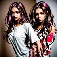 real girl model brown hair
