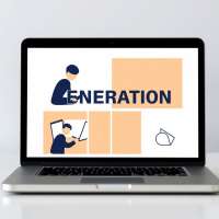 Lead generation work images with laptop